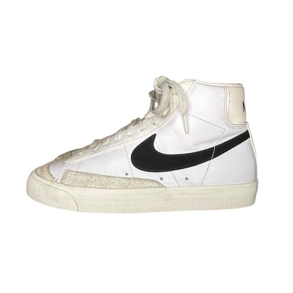 Nike Blazer Mid '77 Vintage Sneakers White/Black CZ1055-100 W8 - Picture 1 of 6